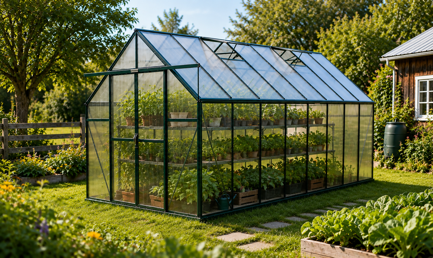 Grandio Ascent Greenhouse Kit | Heavy-Duty Polycarbonate Greenhouse