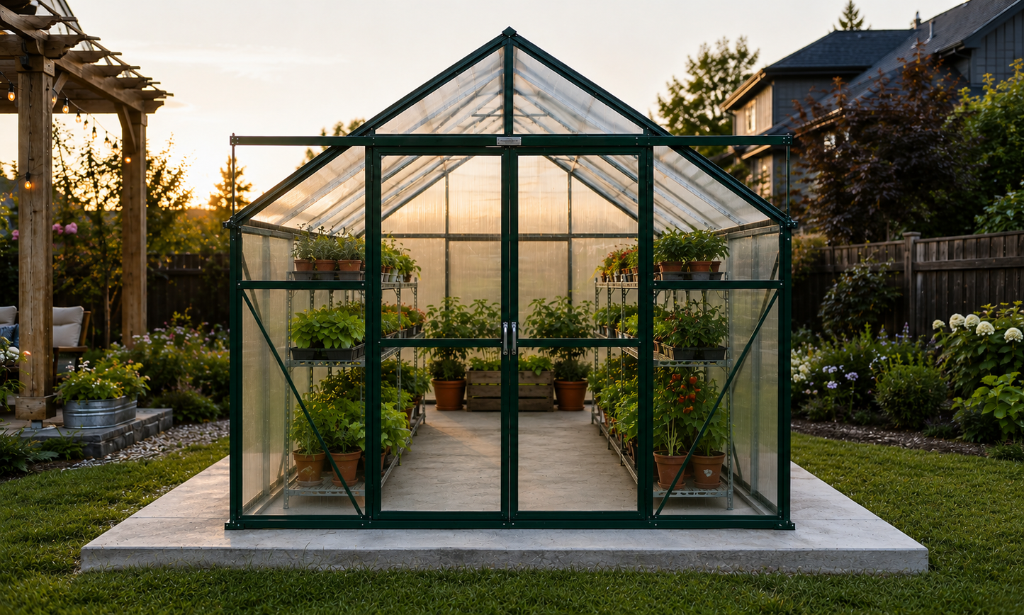 Grandio Ascent Greenhouse Kit | Heavy-Duty Polycarbonate Greenhouse