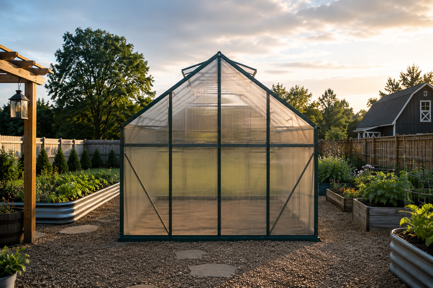 Grandio Ascent Greenhouse Kit | Heavy-Duty Polycarbonate Greenhouse