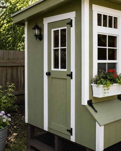 7x12 Custom-Designed Lean to Chicken Coop (up to 14 chickens)