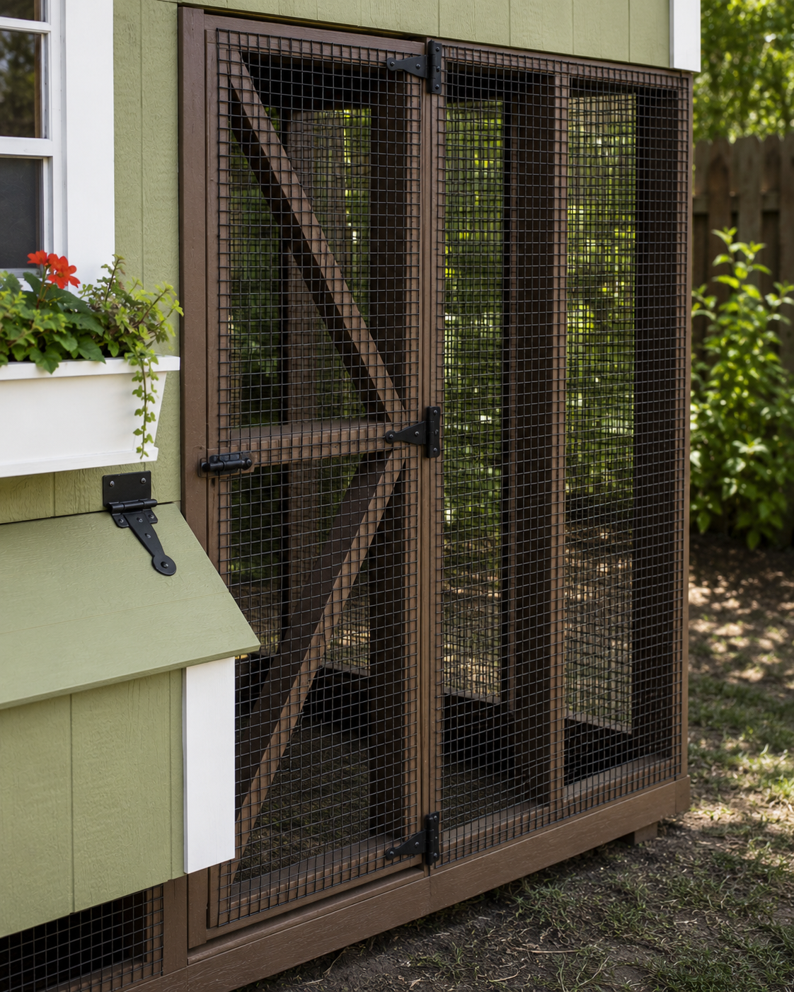 7x12 Custom-Designed Lean to Chicken Coop (up to 14 chickens)