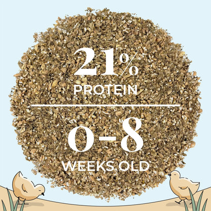 Mile Four Organic Starter Chicken Feed for Baby Chicks (0–8 Weeks)