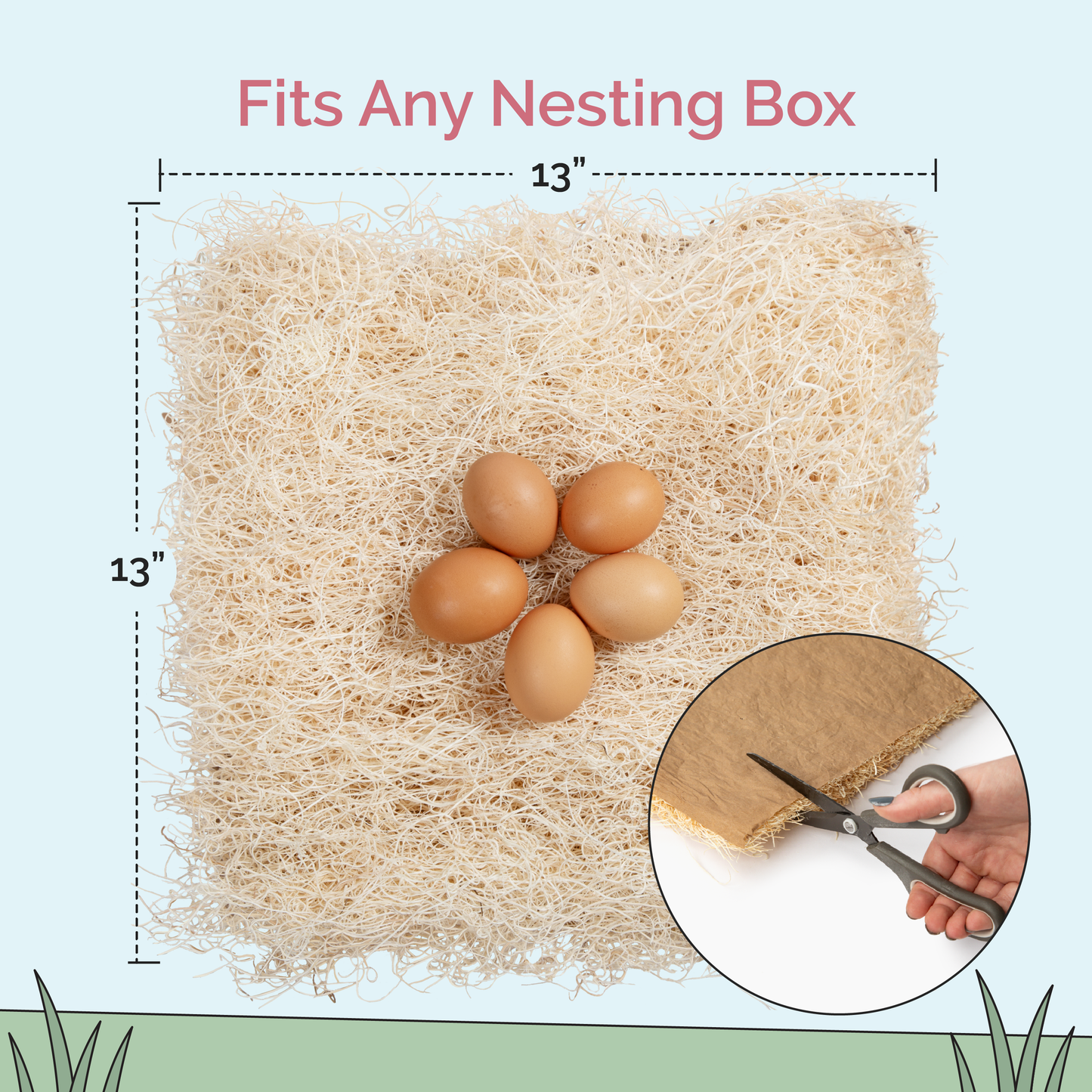 Mile Four Aspen Nesting Pads for Chicken Nest Boxes