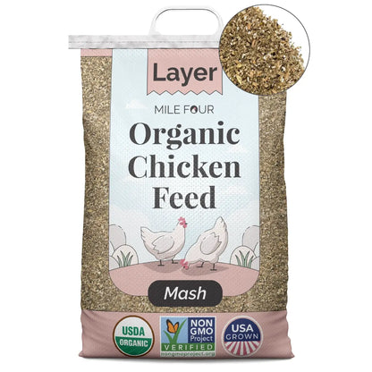 Mile Four Organic Layer Chicken Feed for Healthy Egg Production