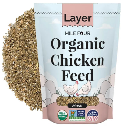 Mile Four Organic Layer Chicken Feed for Healthy Egg Production