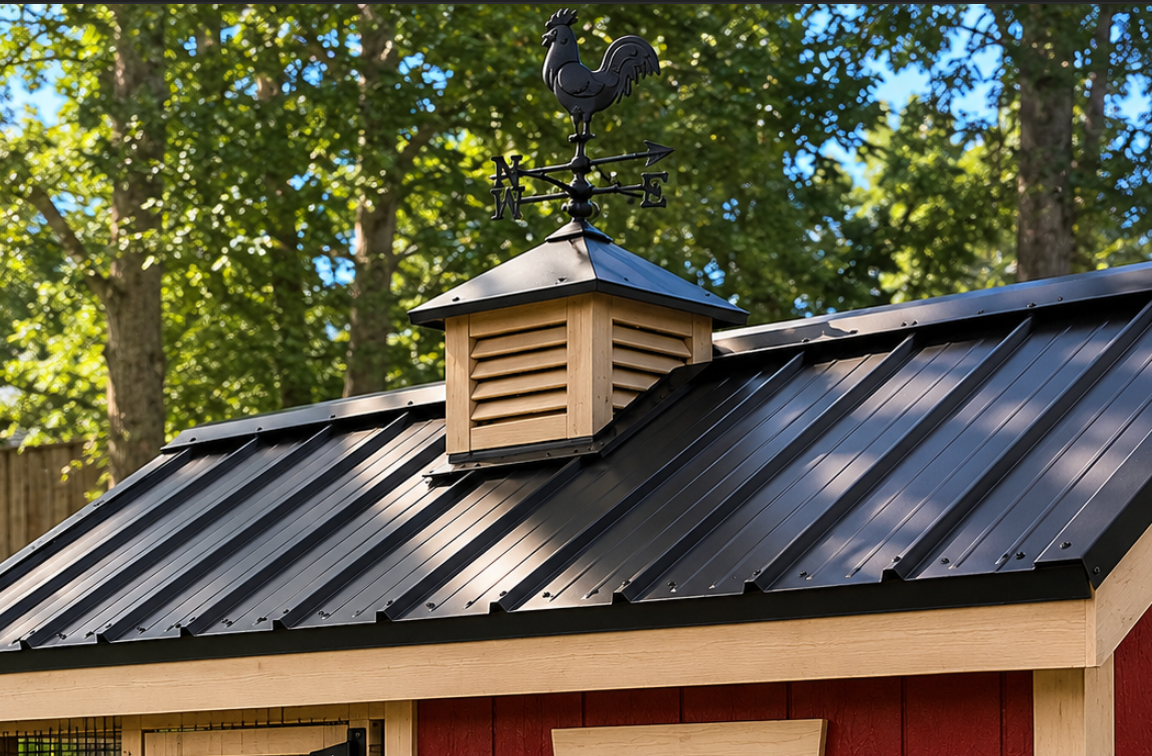 5x7 Custom-Designed Cottage A-Frame Coop (for up to 5 chickens)