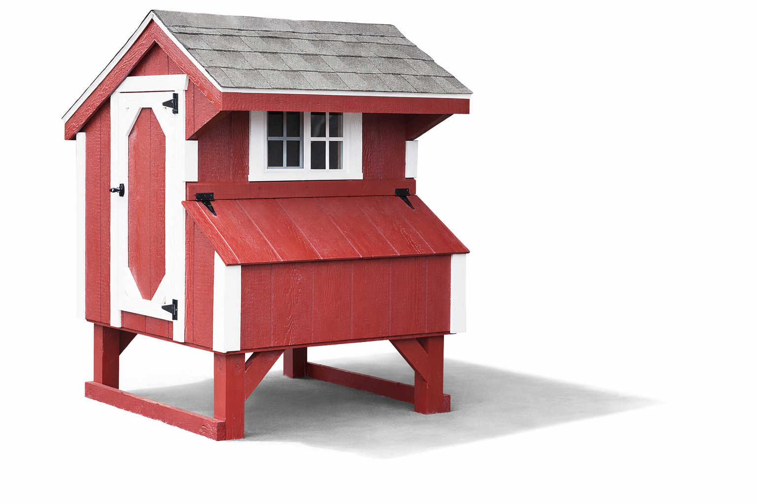 Amish-built 3x4 Quaker chicken coop for small backyard flocks
