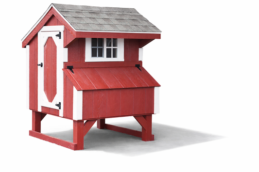 Amish-built 3x4 Quaker chicken coop for small backyard flocks
