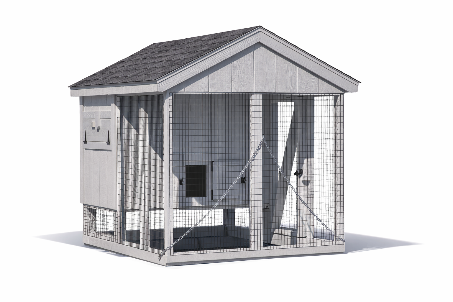 Premium chicken coop with run A57C durable outdoor poultry housing