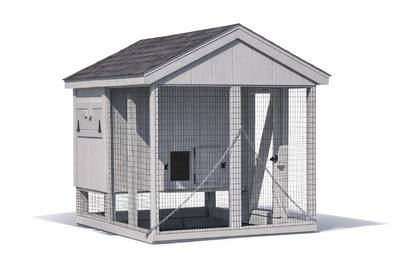 Premium chicken coop with run A57C durable outdoor poultry housing