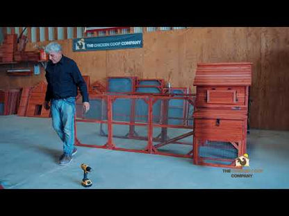 Orpington Lodge chicken coop assembly instructional video thumbnail showing step-by-step build walkthrough by The Chicken Coop Company